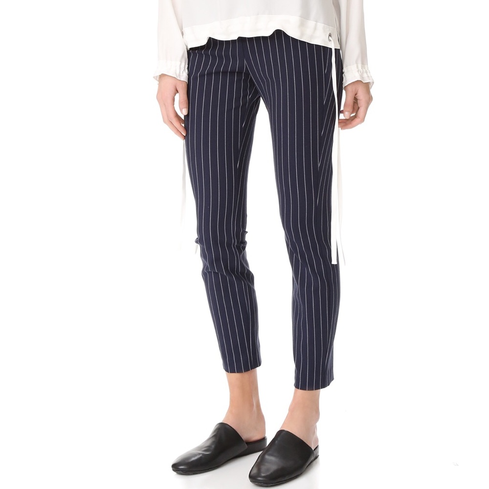 Rag & Bone Womens Simone pinstripe crop pants 6